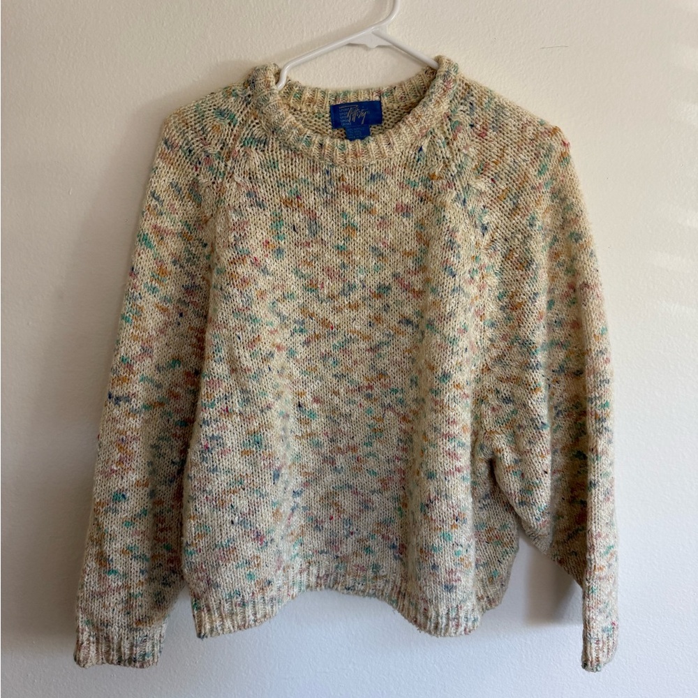Vintage Multicolor Knit Women's Sweater